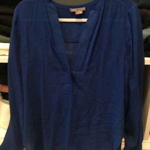 Vince popover tunic blouse, royal blue, great condition!